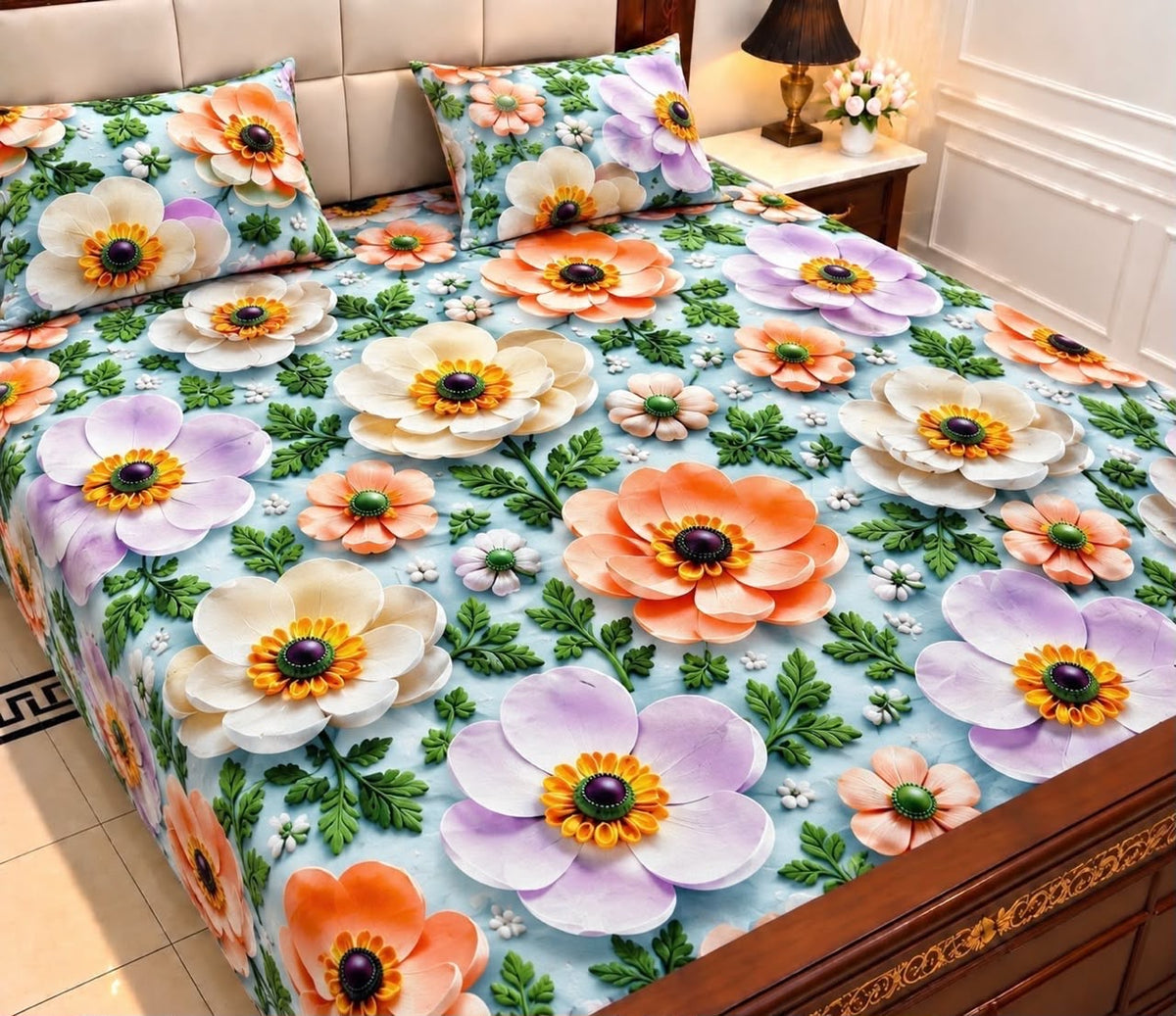 12 - 9D Bedsheet-Micro Cotton