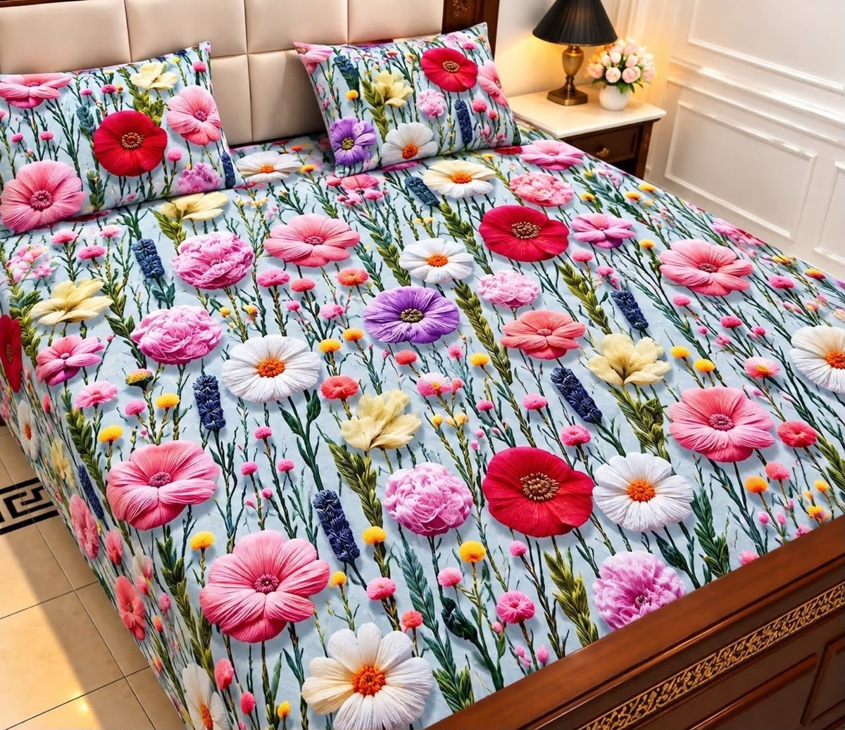 28 - 9D Bedsheet-Micro Cotton