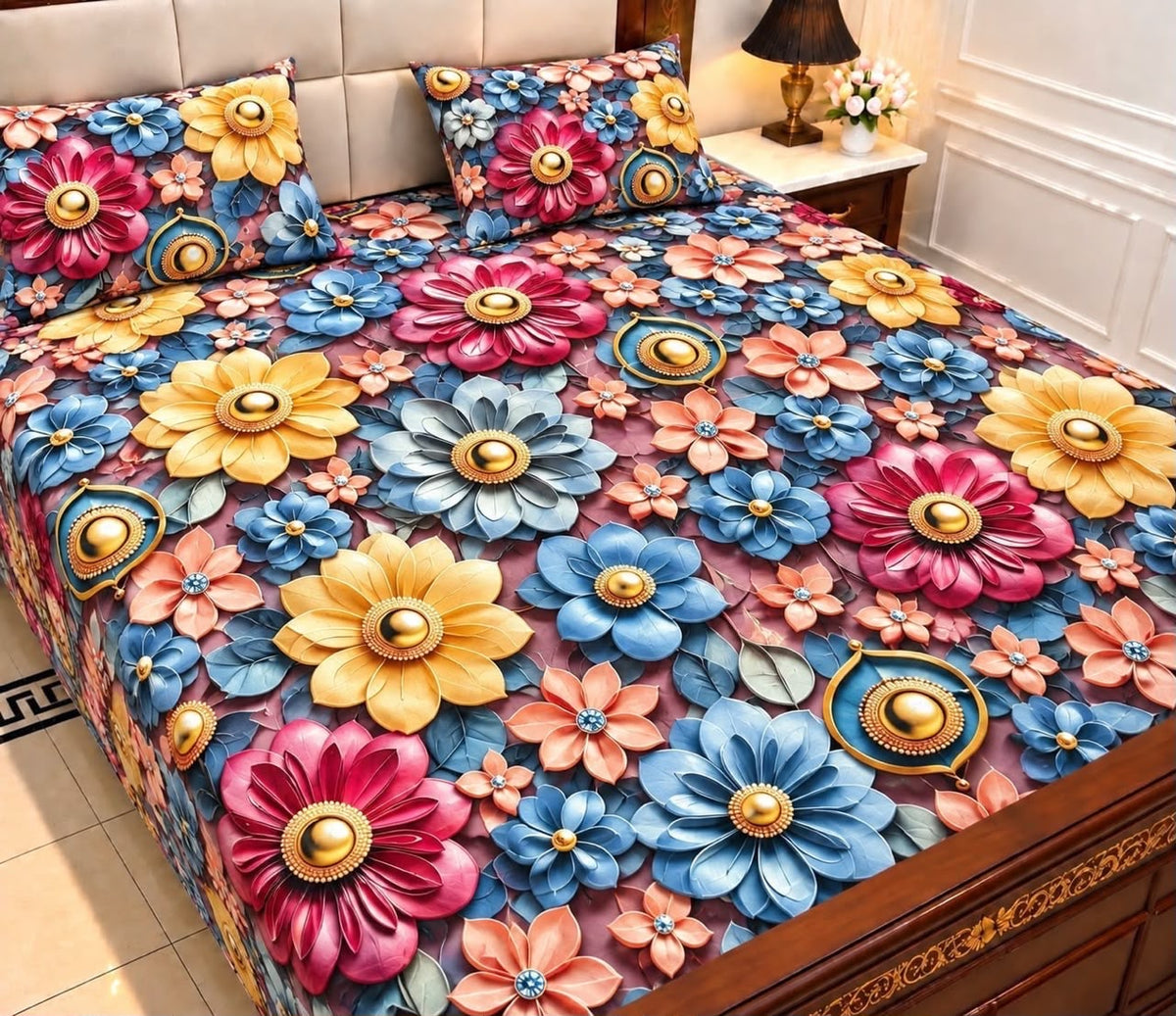 35 - 9D Bedsheet-Micro Cotton