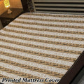 02 - Printed Fancy Double Bed Mattress Cover