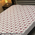 07 - Printed Fancy Double Bed Mattress Cover