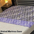 11 - Printed Fancy Double Bed Mattress Cover
