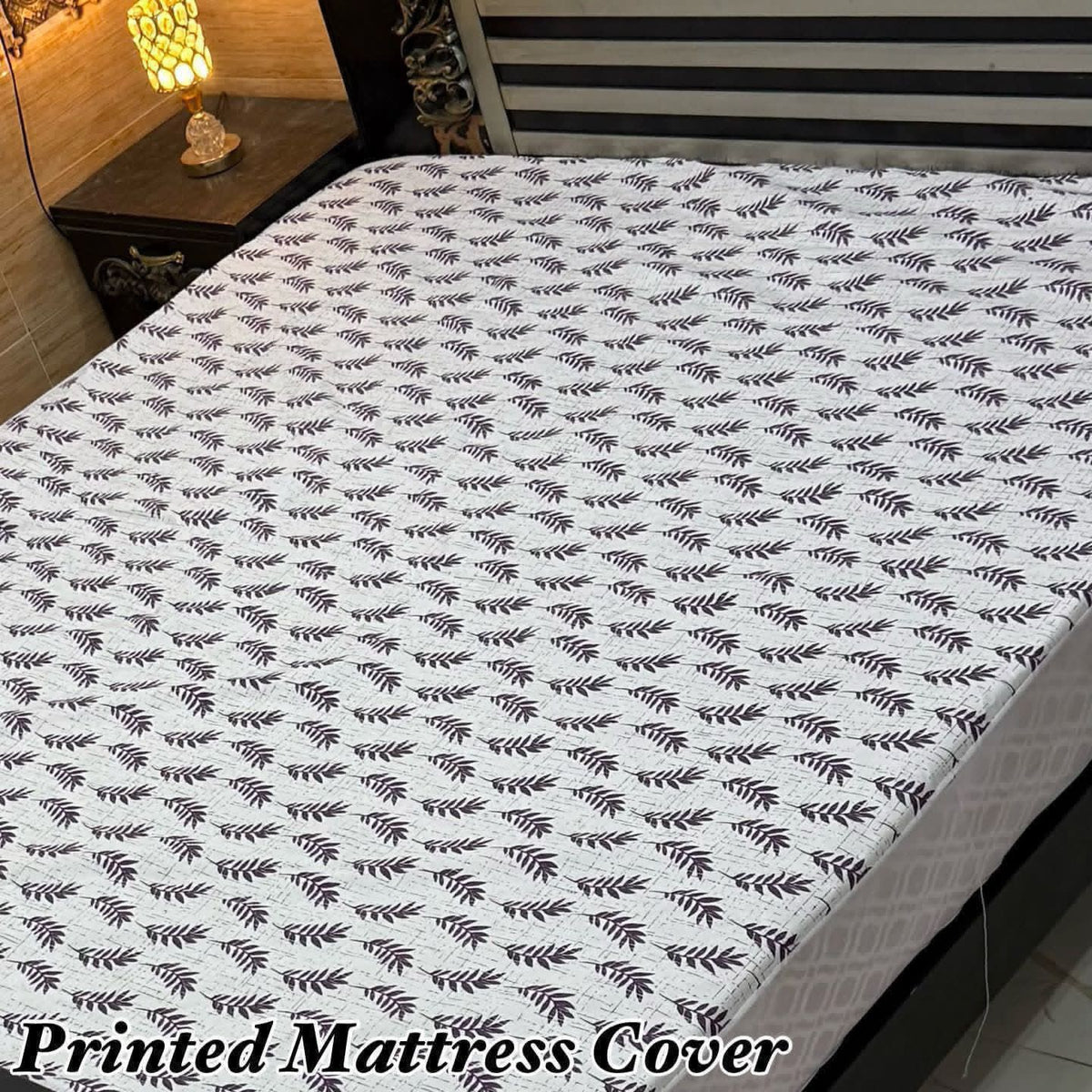 16 - Printed Fancy Double Bed Mattress Cover