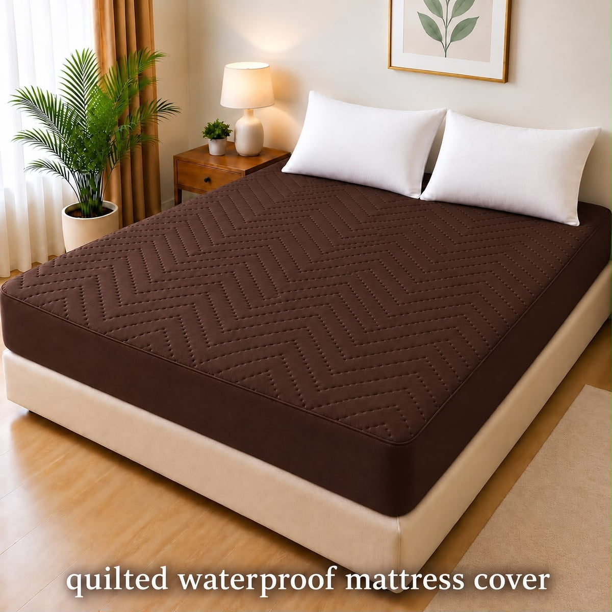 05- Quilted Fancy Double Bed Waterproof Cover