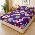 03- Quilted Printed Double Bed Waterproof Mattress Cover with 2 Pillow Covers