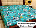 21 - Printed Fancy Double Bed Mattress Cover