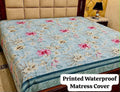 22 - Printed Fancy Double Bed Mattress Cover