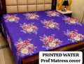 27 - Printed Fancy Double Bed Mattress Cover