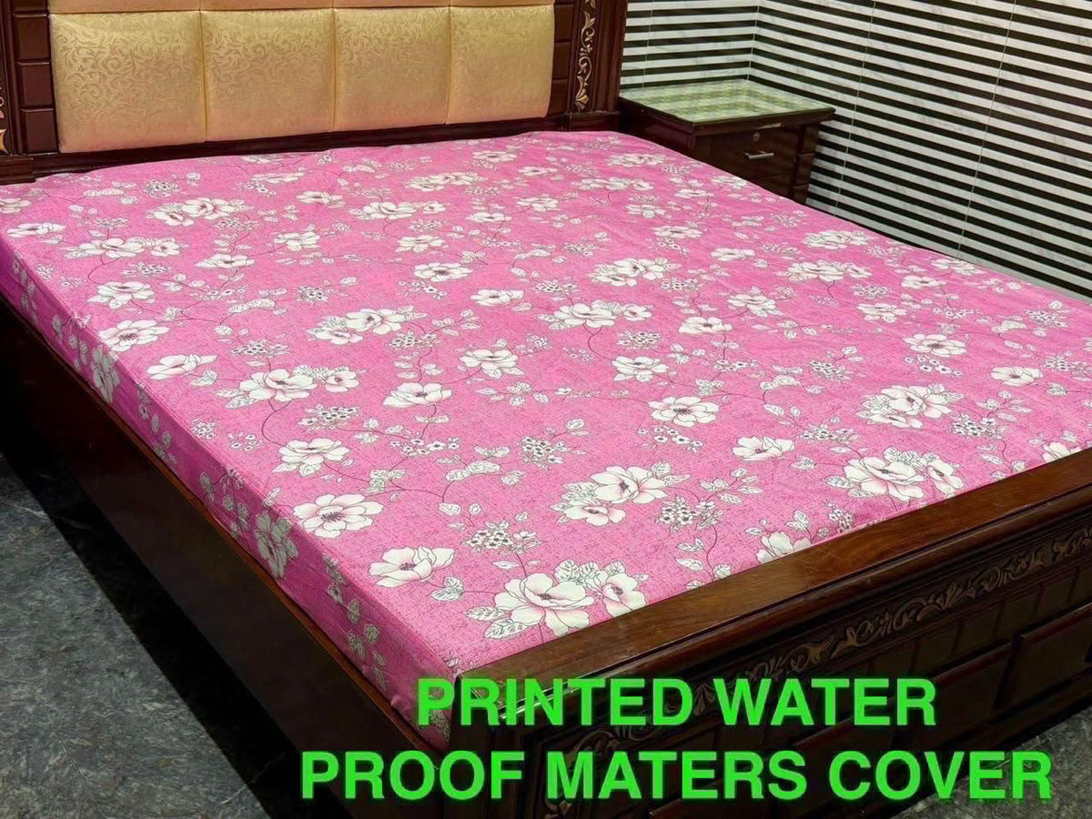 30 - Printed Fancy Double Bed Mattress Cover
