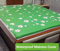 33 - Printed Fancy Double Bed Mattress Cover